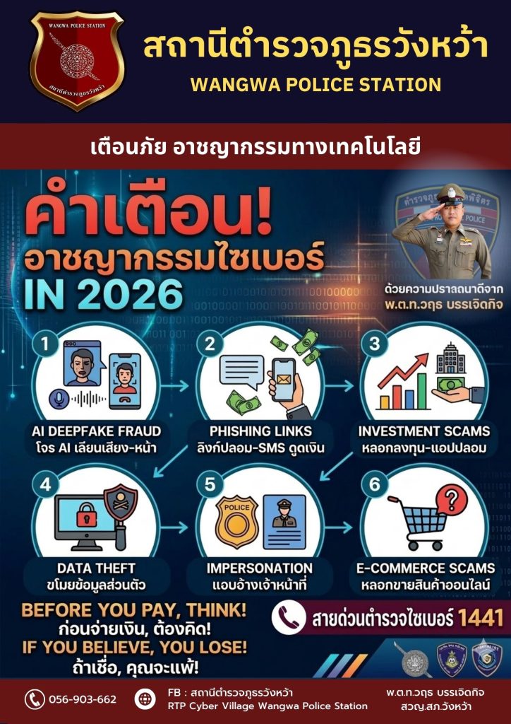 เตือนภัยอาชญากรรมทางเทคโนโลยี